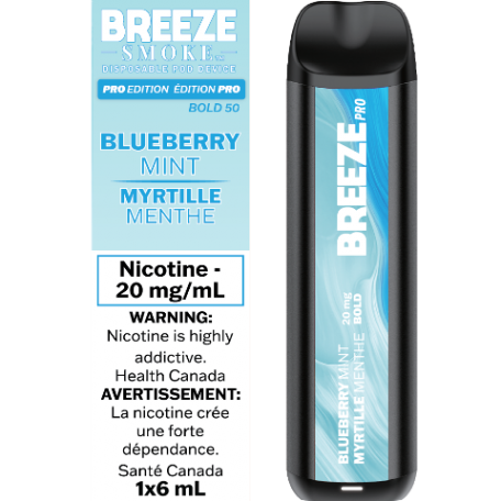 Breeze Smoke Pro 2000 Puffs Blueberry Mint
