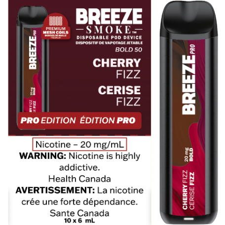 Breeze Smoke Pro 2000 Puffs Cherry Fizz