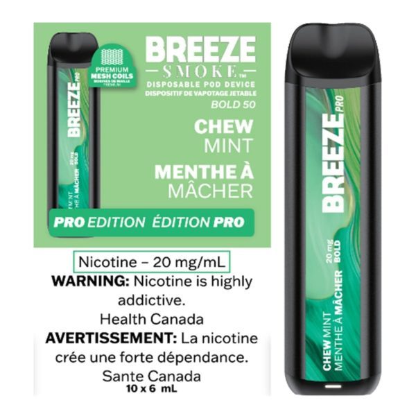 Breeze Smoke Pro 2000 Puffs Chew Mint