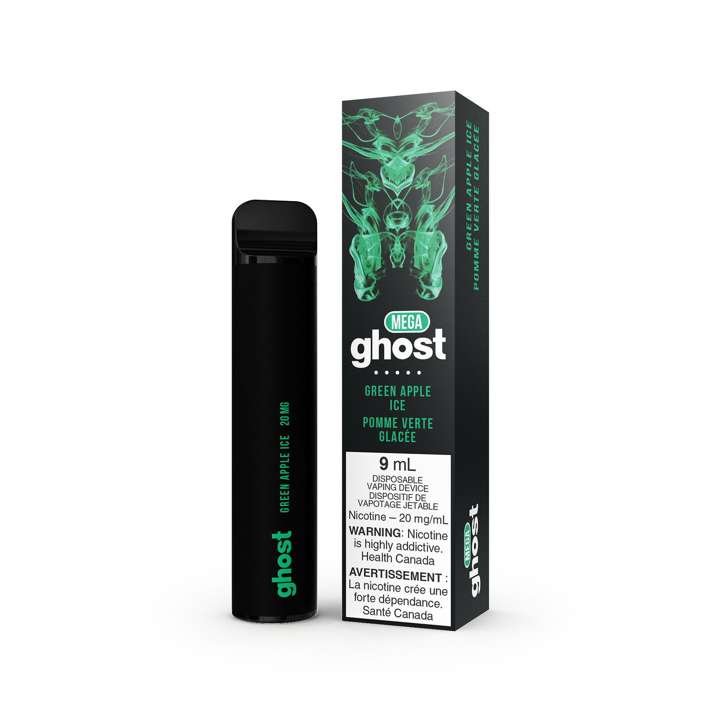 Ghost Mega 3000 Puffs Disposable Green Apple Ice