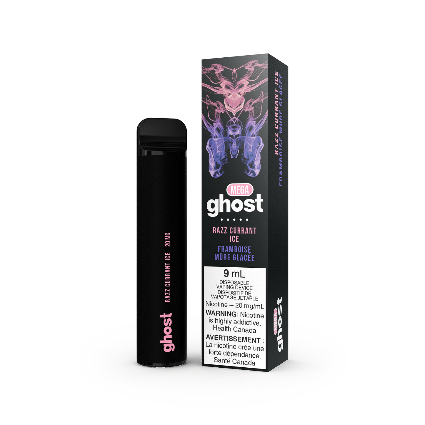Ghost Mega 3000 Puffs Disposable Razz Currant Ice