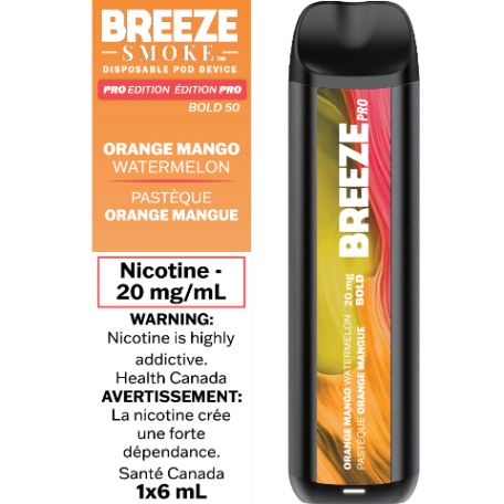 Breeze Smoke Pro 2000 Puffs Orange Mango Watermelon