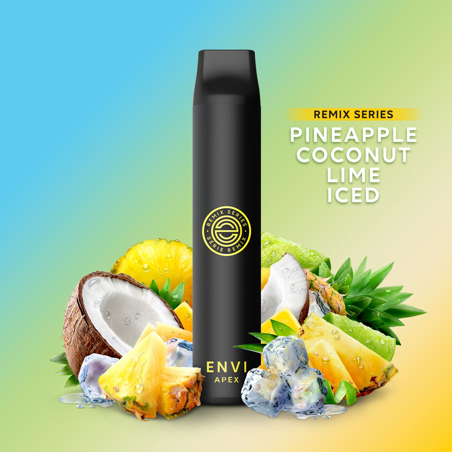 envi apex 2500 puffs pineapple coconut lime iced