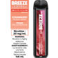 Breeze Smoke Pro 2000 Puffs Strawberry Peach Mint 