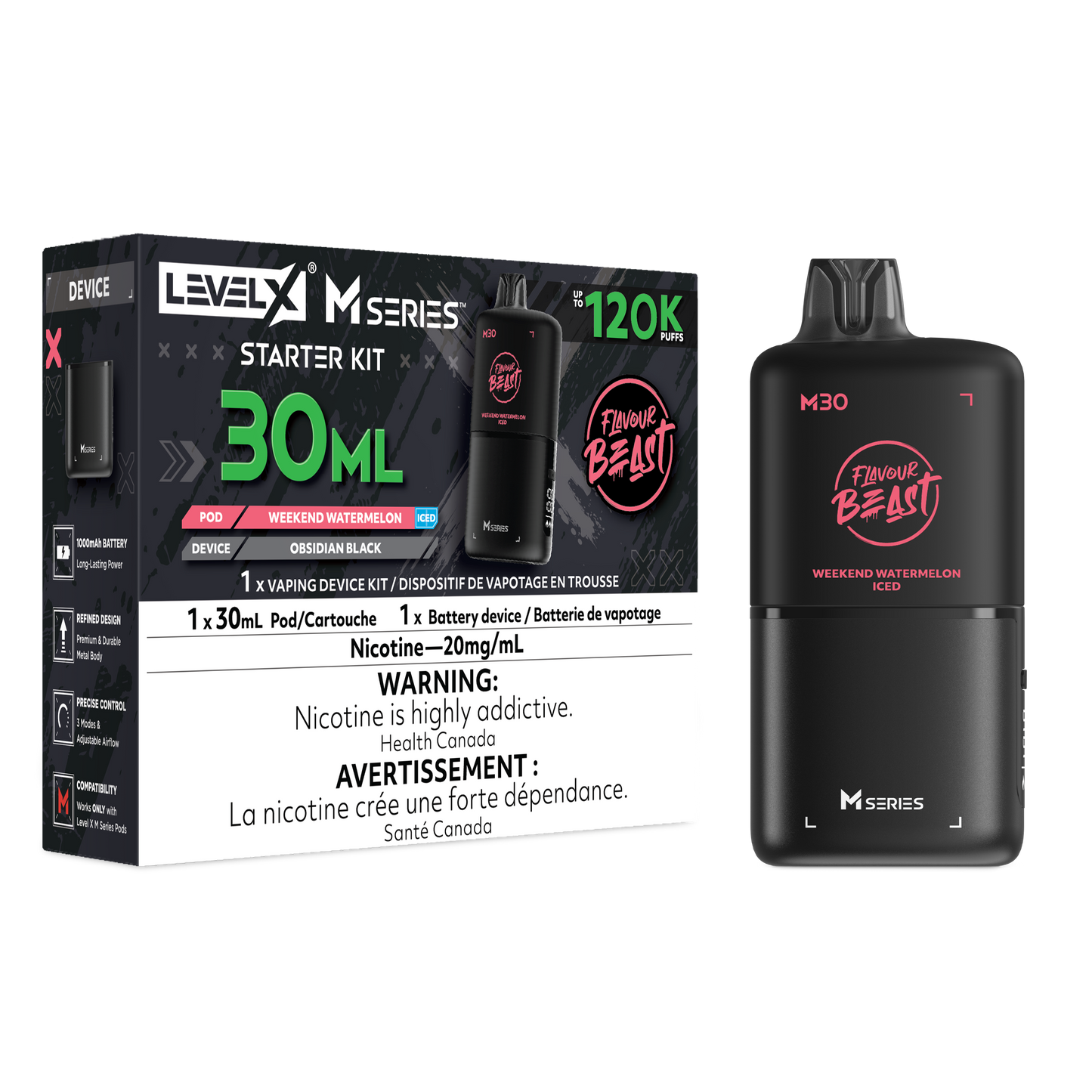 Level X Flavour Beast M30 Starter Kit Series