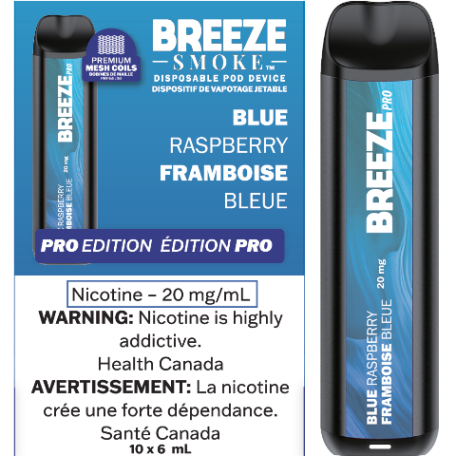 Breeze Smoke Pro 2000 Puffs Blue Raspberry 