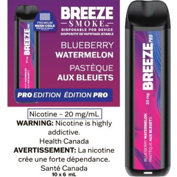 Breeze Smoke Pro 2000 Puffs Blueberry Watermelon