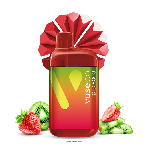 vuse go edition 5000 puffs disposable device with fruits Strawberry Kiwi