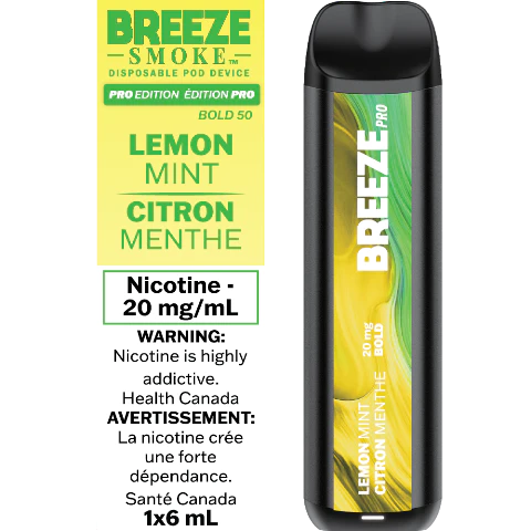 Breeze Smoke Pro 2000 Puffs Lemon Mint