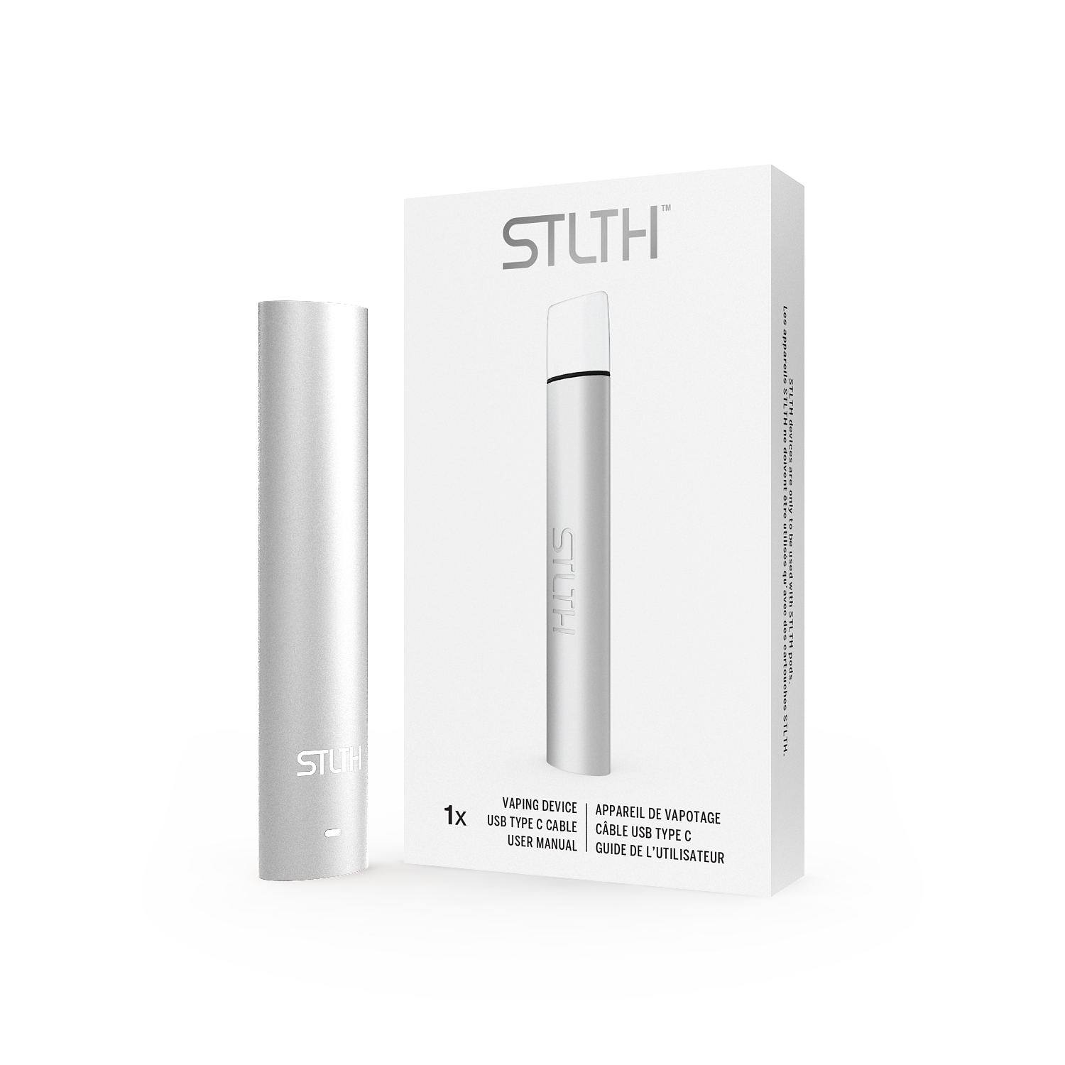 Stlth Metal Device silver metal