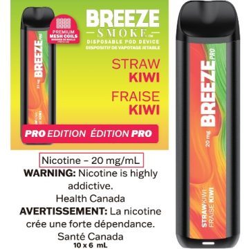Breeze Smoke Pro 2000 Puffs Straw Kiwi