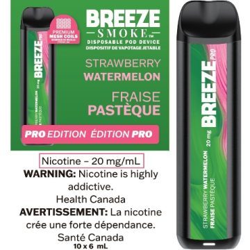 Breeze Smoke Pro 2000 Puffs Strawberry Watermelon 